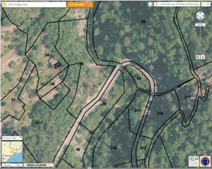 Localisation des parcelles de Ciantrissier