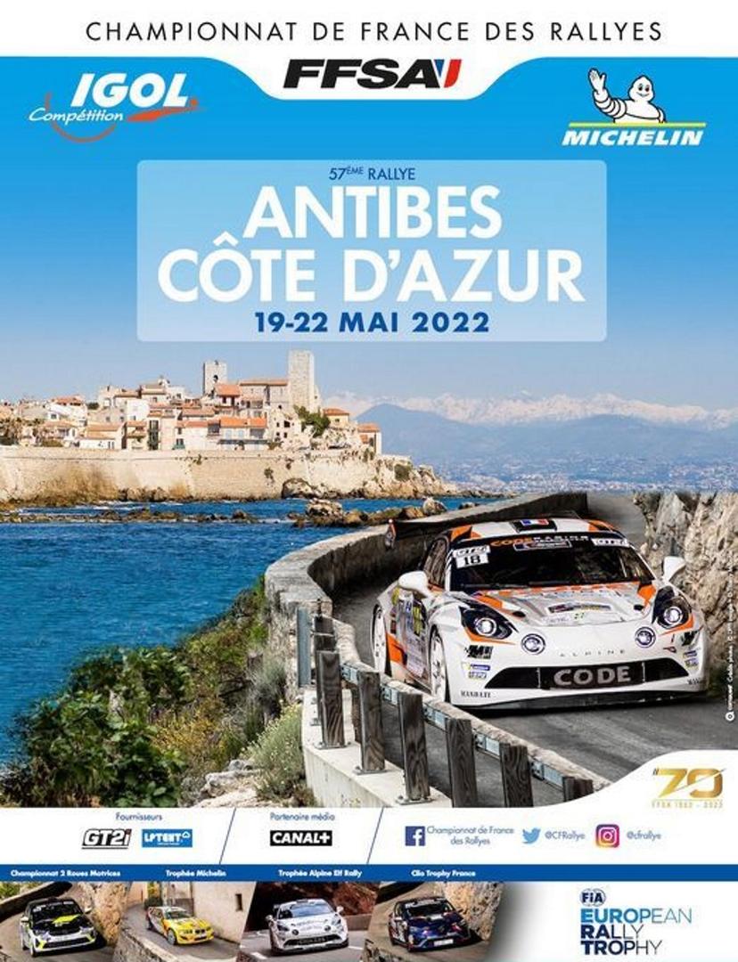 Déjà la 58ème édition pour le Rallye d'Antibes : rendez-vous du 17 au 20 mai